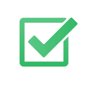 Green checkmark icon
